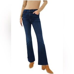 MOTHER Blue Flare Wide Leg Jeans